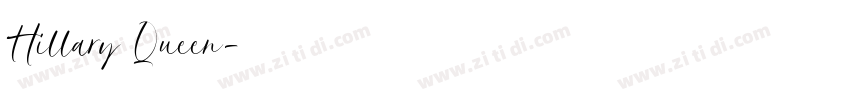Hillary Queen字体转换